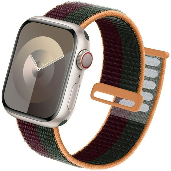 ALMNVO Sport Loop Compatible with Apple Watch Bands 38mm 40mm 41mm 42mm 44mm 45mm 49mm,Soft Adjustable Braided Stretchy Band Nylon Strap for iWatch Series Ultra SE2 SE 9 8 7 6 5 4 3 2 1