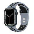 thumbnail image 1 of ALMNVO Sport Silicone Band for Apple Watch Bands 44mm 40mm 45mm 41mm 38mm 42mm ,Soft Silicone Replacement Strap Women Men for iWatch Series 8 7 6 5 4 3 2 Ultra, 1 of 7