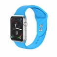 thumbnail image 1 of ALMNVO Sport Silicone Band Compatible with Apple Watch Bands Ultra 49mm 45mm 44mm 41mm 40mm 38mm 42mm Women Men Elastic Adjustable Smart Watch Wristbands Replacement for iWatch Series 8 7 6 5 4 3 2 SE, 1 of 9