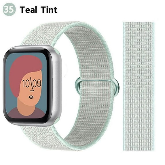 ALMNVO Strap for Apple Watch Band 45mm 41mm 44mm 40mm 42mm 38mm, Breathable Soft Sport Loop Wristband Replacement Strap for iWatch Series 6 5 4 3 SE 7 -35#