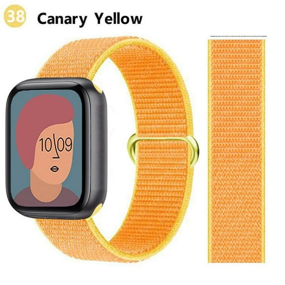 ALMNVO Strap for Apple Watch Band 45mm 41mm 44mm 40mm 42mm 38mm, Breathable Soft Sport Loop Wristband Replacement Strap for iWatch Series 6 5 4 3 SE 7 -38#