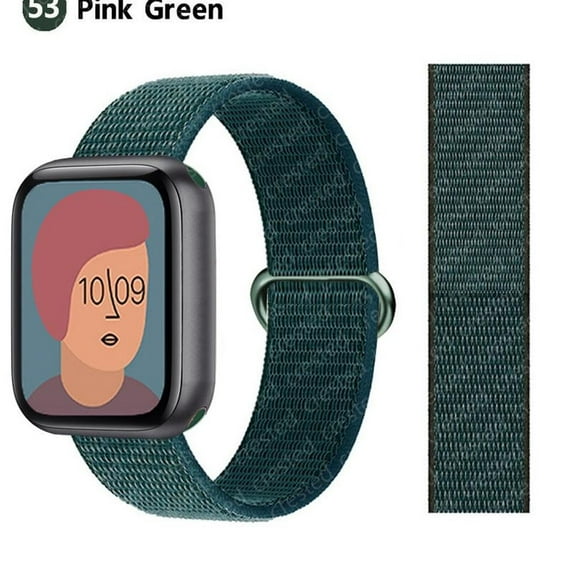 ALMNVO Strap for Apple Watch Band 45mm 41mm 44mm 40mm 42mm 38mm, Breathable Soft Sport Loop Wristband Replacement Strap for iWatch Series 6 5 4 3 SE 7 -61#