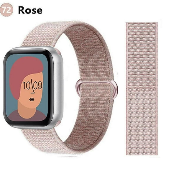 ALMNVO Strap for Apple Watch Band 45mm 41mm 44mm 40mm 42mm 38mm, Breathable Soft Sport Loop Wristband Replacement Strap for iWatch Series 6 5 4 3 SE 7 -72#