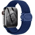 thumbnail image 1 of ALMNVO Stretchy Braided Solo Loop Wristbands Compatible with Apple Watch Bands 41mm 40mm 38mm 49mm 45mm 44mm 42mm Nylon Strap for iWatch Series 9 8 7 SE 6 5 4 3 2 1 Ultra, 1 of 10