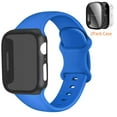 thumbnail image 1 of ALMNVO iphone Bands Compatible for Apple Watch Band and Case 49mm 45mm 44mm 41mm 40mm Silicone Sport Band Compatible for Apple Watch Sereis 9 8 7 6 5 4 3 SE Ultra, 1 of 1