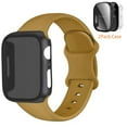 thumbnail image 1 of ALMNVO iphone Bands Compatible for Apple Watch Band and Case 49mm 45mm 44mm 41mm 40mm Silicone Sport Band Compatible for Apple Watch Sereis 9 8 7 6 5 4 3 SE Ultra, 1 of 1