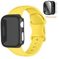 thumbnail image 1 of ALMNVO iphone Bands Compatible for Apple Watch Band and Case 49mm 45mm 44mm 41mm 40mm Silicone Sport Band Compatible for Apple Watch Sereis 9 8 7 6 5 4 3 SE Ultra, 1 of 2