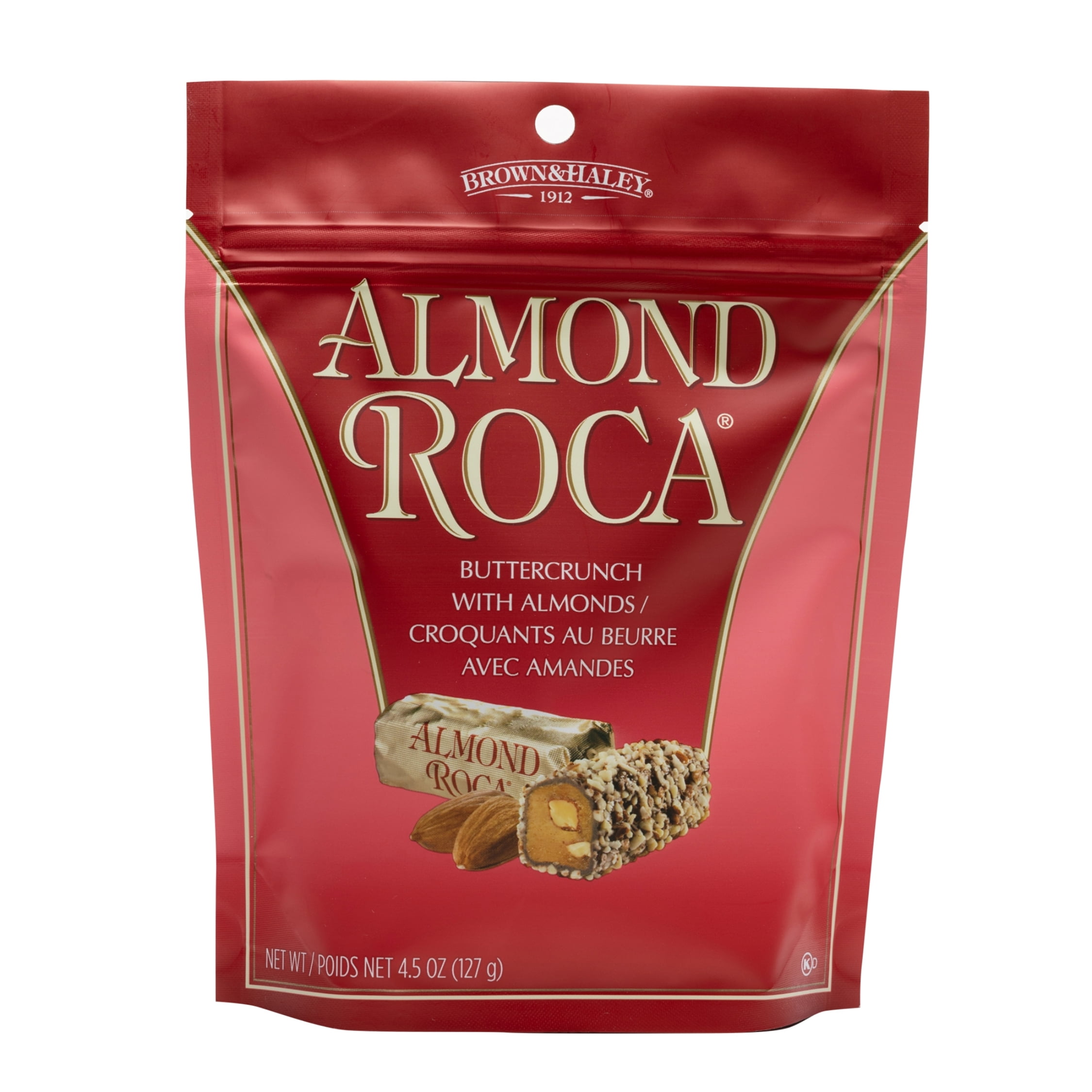 Almond Roca Gluten Free, Buttercrunch with Almonds, Stand-up Pouch, 4.5 oz