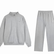 ALO Accolade 1/4 Zip Pullover & Accolade Sweatpant Set Heather Grey Size Small