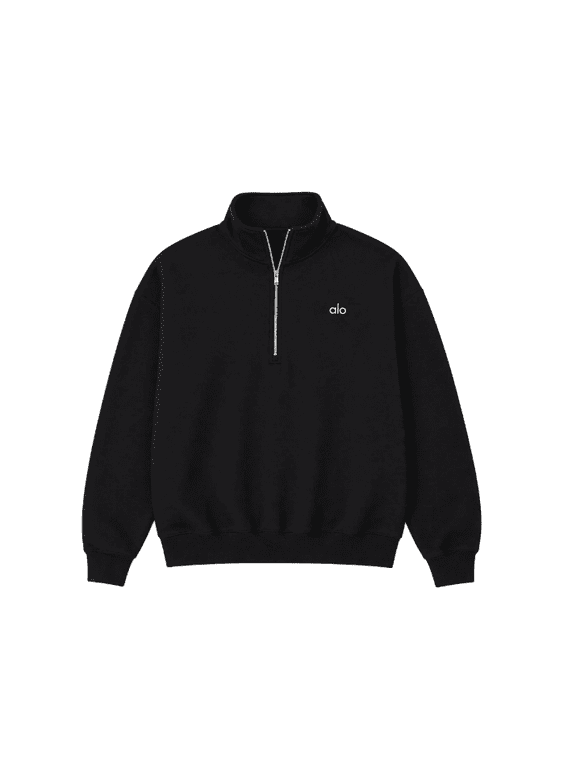 Accolade 1/4 Zip Pullover Black - Size: Small