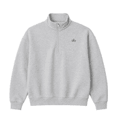 ALO Accolade 1/4 Zip Pullover Heather Grey - Size Large
