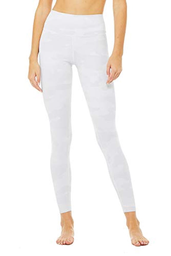 W5635R ALO YOGA WOMEN HIGH WAIST VAPOR LEGGING WHITE CAMO SIZE XX-SMALL