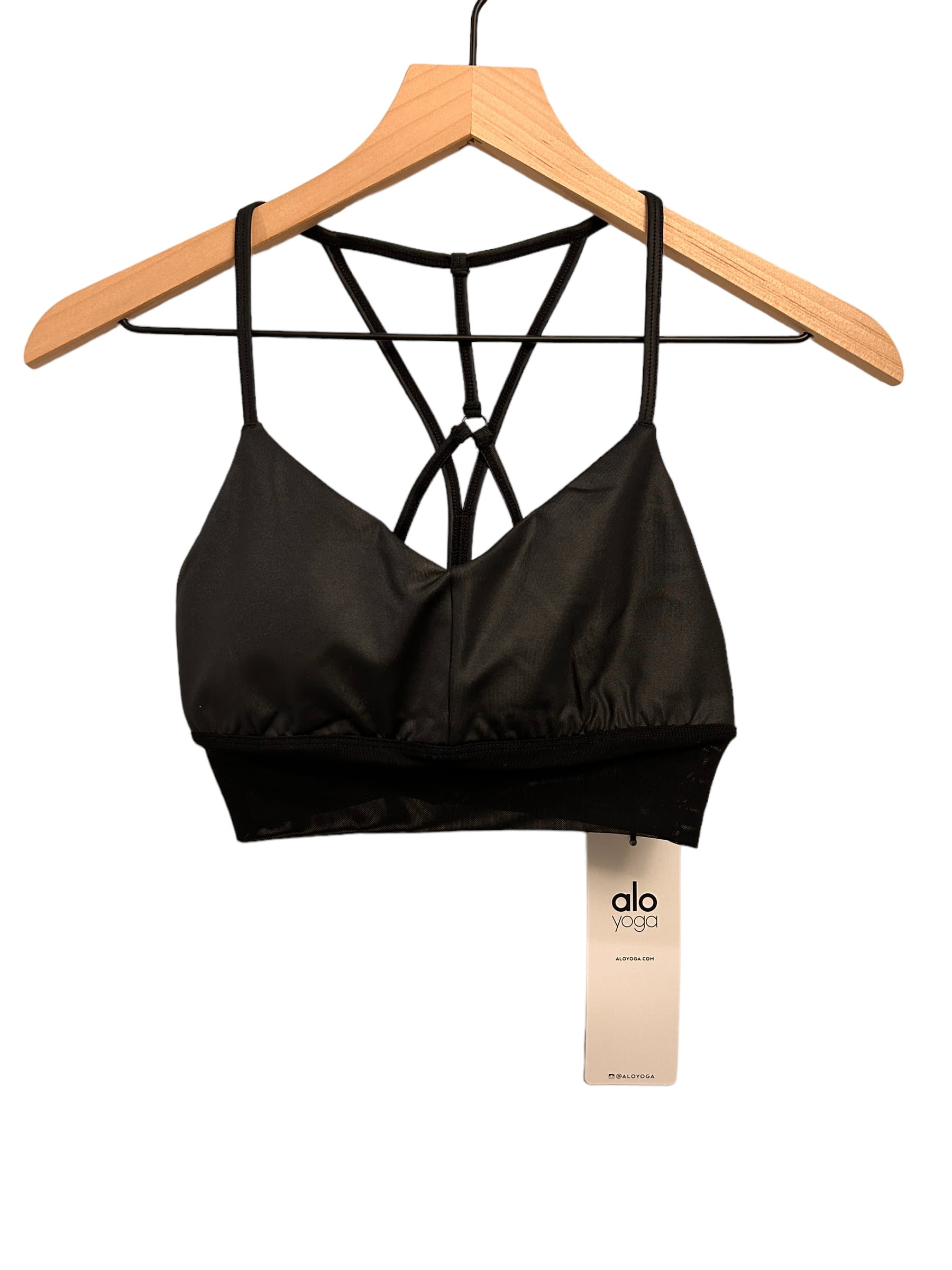 ALO LAVISH BRA Glossy Black XS (2-4) - Walmart Business Supplies