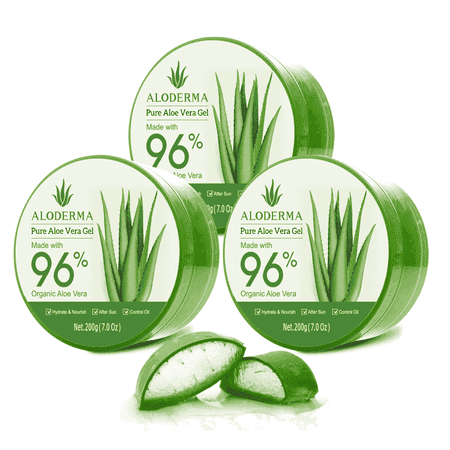 ALODERMA Organic Pure Aloe Vera Gel, 3-Pack, Made with 96% USDA Organic Certified Aloe Vera within 12 Hours of Harvest (200g, 7.0 oz), Suitable for All Skin Types – No Sticky Residue – Eco-Friendly price history and forecast - Aloderma ALDG200-3