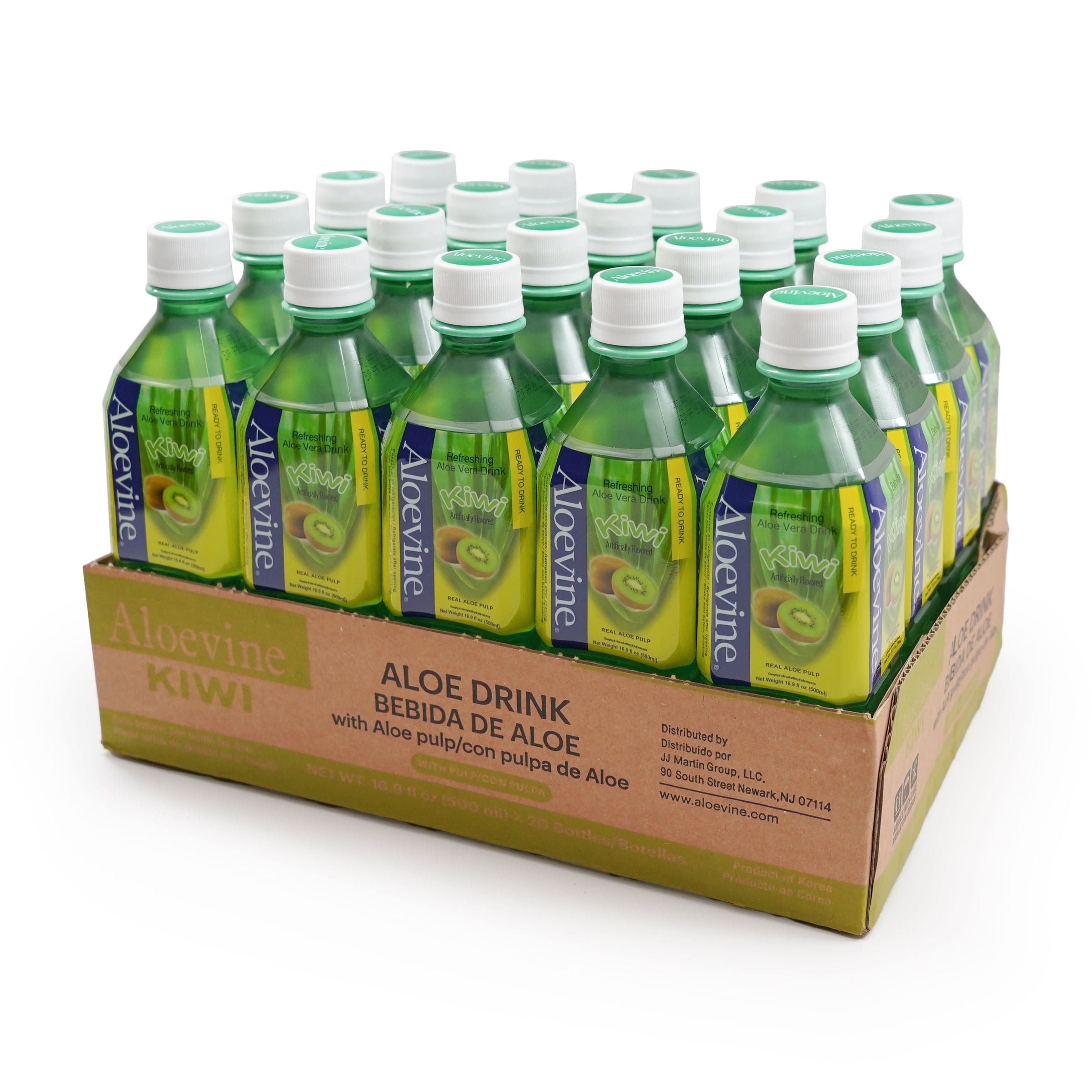 Aloevine Pure Beverage Aloe Vera Drink, Kiwi Flavor, 16.9 fl oz