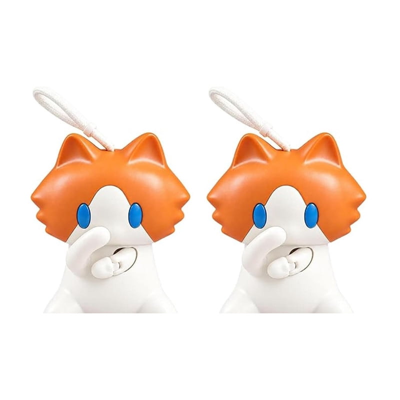 Pull String Cat ALOEWXXR 2 Pcs Pull String Cat Keychain, Interactive Hand Waving Charm ...