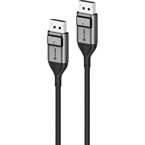 ALOGIC Ultra - DisplayPort cable - DisplayPort (M) latched to DisplayPort (M) latched - DisplayPort 1.4 - 3.3 ft - 8K support - space gray