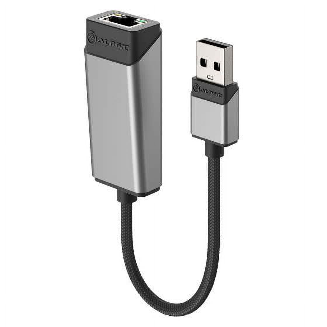 ALOGIC Ultra USB-C (Male) to RJ45 Gigabit Ethernet (Female) Adapter, Space Grey