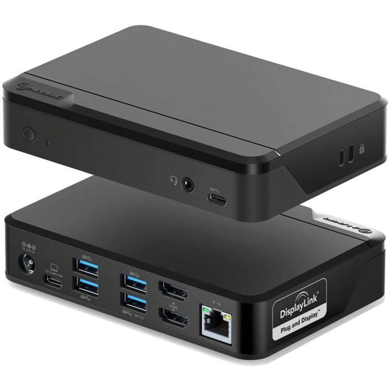 ALOGIC Universal Twin HD Docking Station with USB-C & USB-A Compatibility, Dual Display 1080p@60Hz