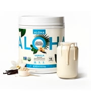 ALOHA Organic Plant Based Protein Powder, Vanilla, 18g Protein, 1LB, 15 Servings