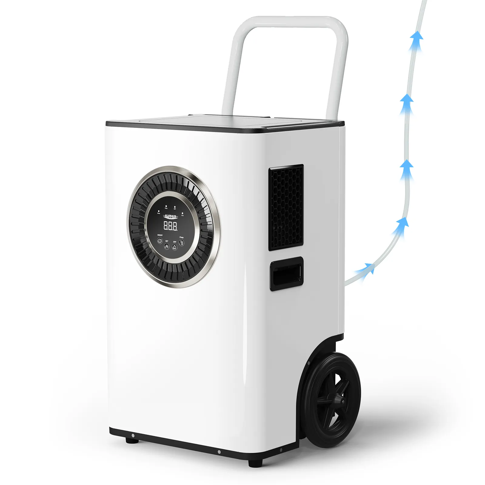 ALORAIR 145 PPD Commercial Dehumidifier with Pump & Drain Hose, SLGR Tech Dehumidifiers for Large Room, Basement, Warehouse Water Damage Restoration, Industrial Space to 1,500 Sq.Ft  ,5 Years Limited