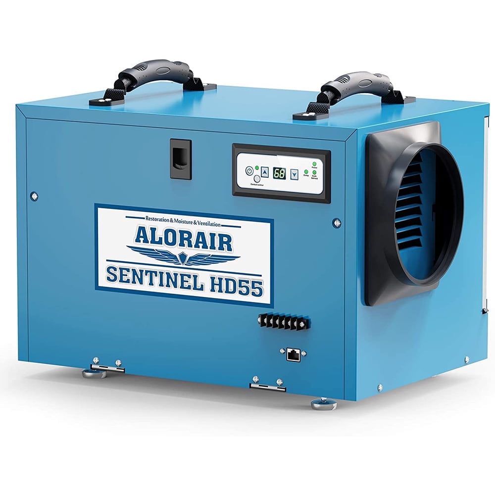 AlorAir Blue 113-Pint Commercial Dehumidifier with Humidistat and Pump
