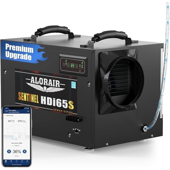 ALORAIR Energy Star Dehumidifiers with Wi-Fi, 120 Pint with Pump and Hose Controls,Compact Auto Defrost Design, Basement ,Crawl Space and Commercial Dehumidifiers ,5 Years Warranty