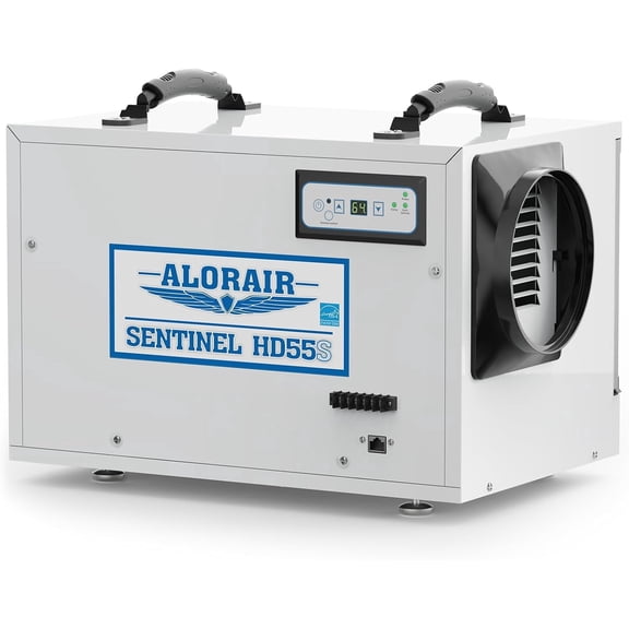 ALORAIR 120 Pints Commercial Dehumidifier for Crawl Spaces & Basements with Drain Hose, Compact Dehumidifiers for Home and Industry Water Damage, Auto Defrost, 5-Year Quality Coverage