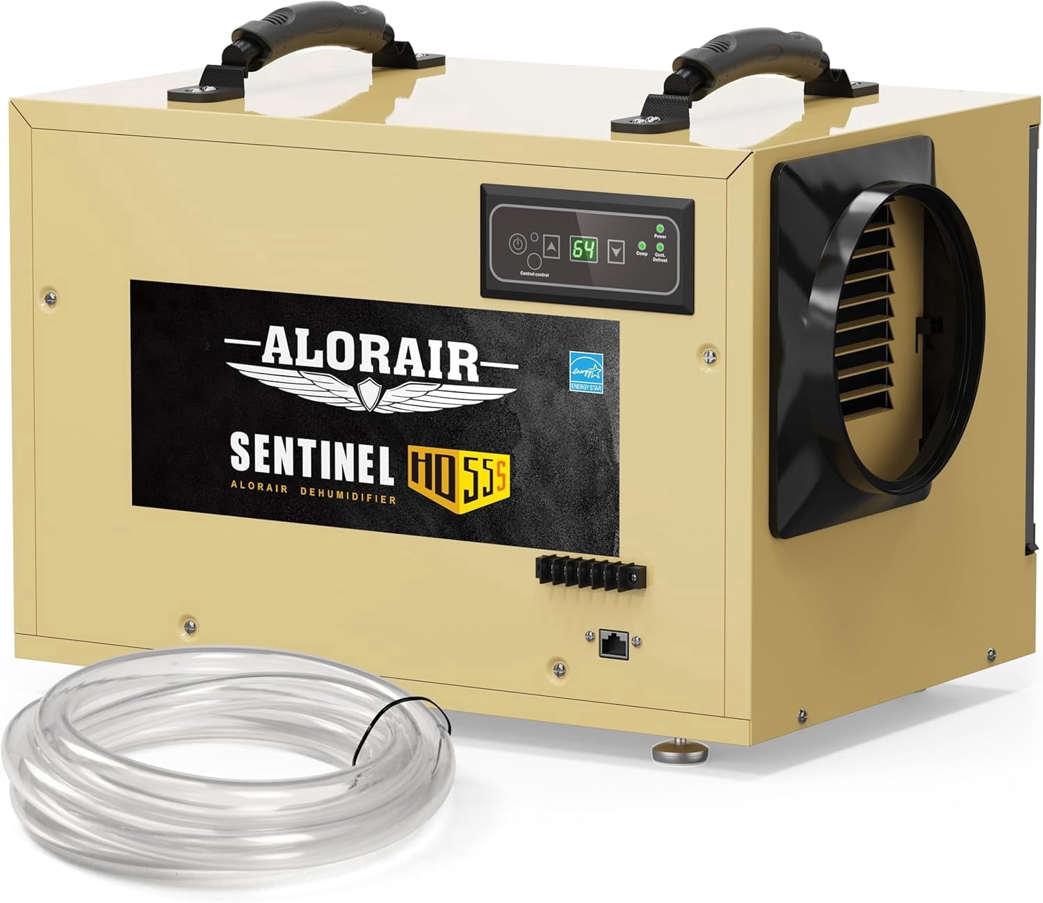 ALORAIR 120 PPD Commercial Dehumidifier, with Drain Hose for Crawl Spaces, Basements, Industry Water Damage Unit, cETL Listed, Compact, Auto Defrost Crawlspaces Dehumidifiers, Up to 1,300 sq.ft,Gold