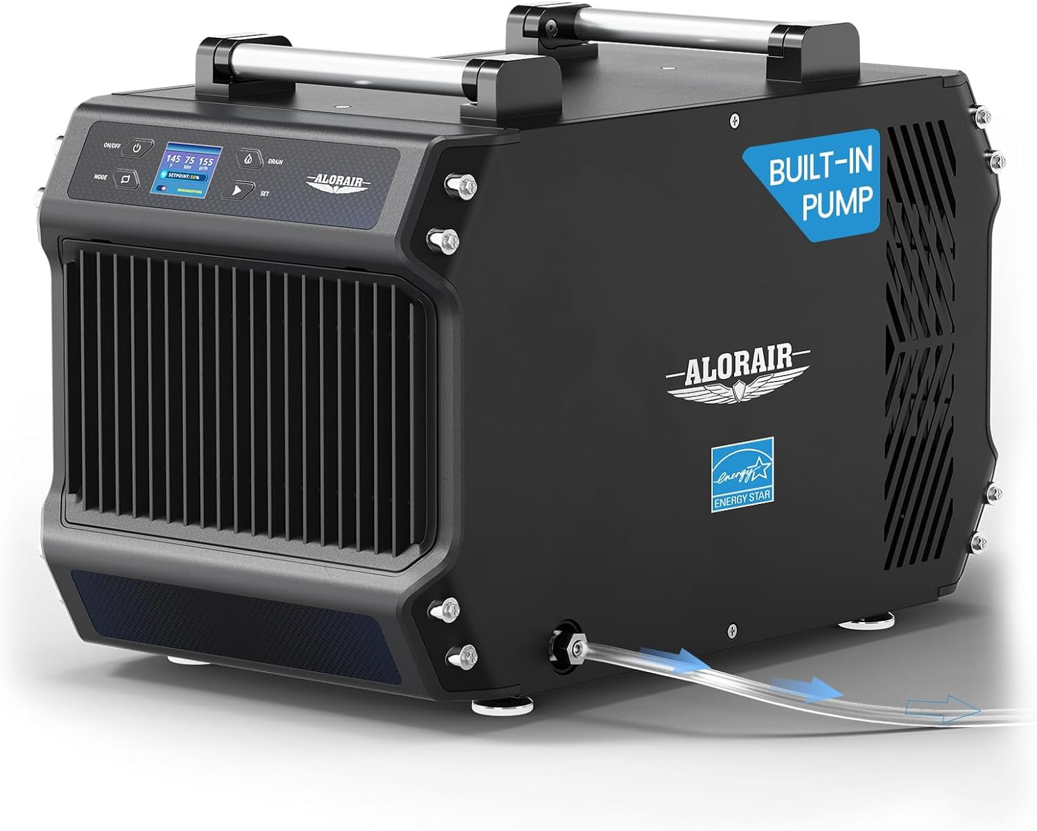 ALORAIR 145 Pint Crawl Spaces Dehumidifier with Pump and Drain Hose, Energy Star Certified, Auto Defrost for Crawlspaces, Commercial, Basements, and Large Rooms up to 1800 Sq.Ft