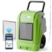 AlorAir Commercial Dehumidifier with Pump Drain Hose, 190 Pints Smart WiFi Industrial Dehumidifier Large Capacity for Basements, Garages, Mall & Job Sites, 5 Years Limited Warranty, Green