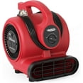 thumbnail image 1 of ALORAIR 600 CFM Air Mover Blower Fan for Industrial, Workshop, and Home Use - 3 Speeds, 5 Adjustable Angles and Daisy Chain - Ideal for Water Damage Restoration and Plumbing - GF600A Red, 1 of 9