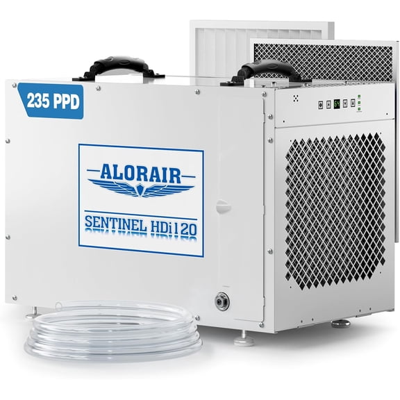 ALORAIR Sentinel HDi120 Commercial Dehumidifier with Pump, 235 Pints Whole Homes Dehumidifier for Crawl Spaces, Basements, up to 3,300 sq. ft. cETL