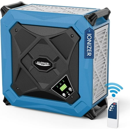 ALORAIR 270° Intake (780/1080 CFM) Hanging Air Filtration System Woodworking Built-In Ionizer with Remote Control & Strong Vortex Fan, Shop Dust Collector for Home, Garage, Work Shop