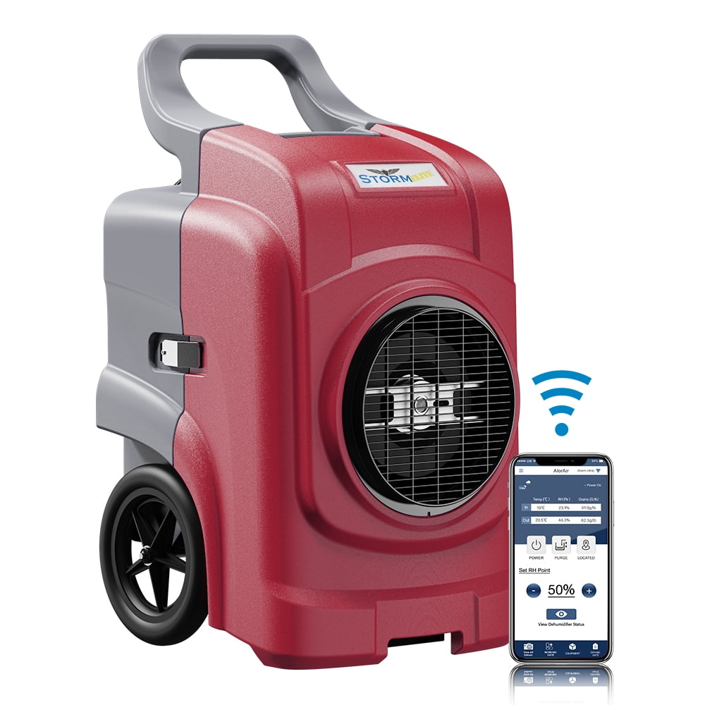 ALORAIR 270 PPD Smart Wi-Fi Portable Industrial Commercial Dehumidifier With Hose for Flood Restoration