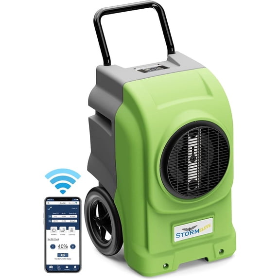 ALORAIR 270 PPD Smart Wi-Fi Portable Industrial Commercial Dehumidifier for Flood Restoration