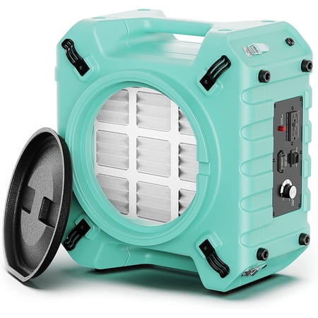 ALORAIR HEPA Pro 770 Industrial Air Scrubber, Air Purifier, 3-Stage Filtration System for Water Damage Restoration Interior Decoration, Green