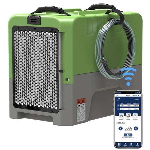 ALORAIR Commercial dehumidifiers With Wi-Fi,Up to 2,300 Sq.Ft,180 PPD Industrial Dehumidifiers with Drain Hose, for Water Damage Restore, Flood Repair, Large Space, Job Sites, 5 Year Limited Warranty