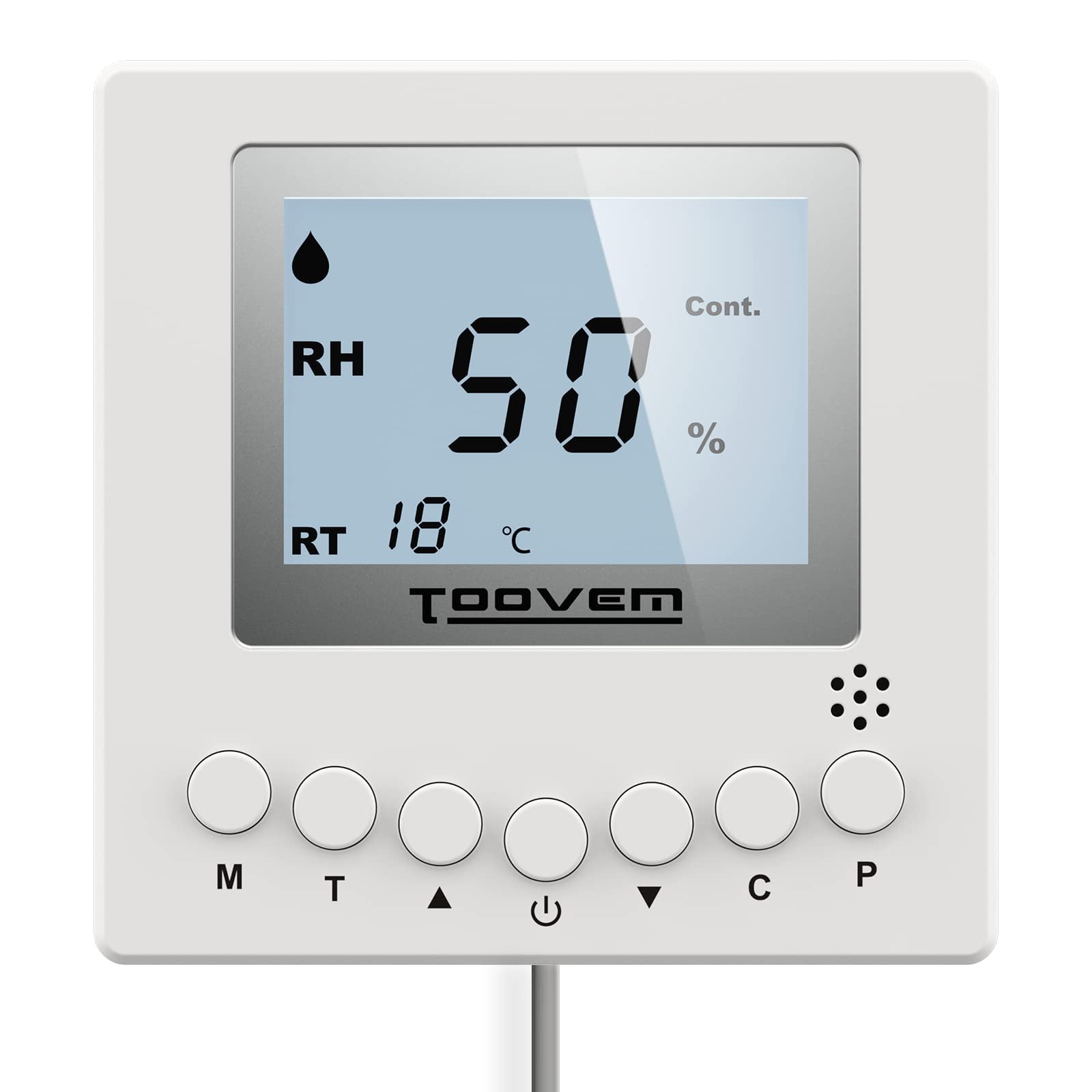 ALORAIR Remote Controller for Digital Humidity, Temperature, Adapt The Humidity Level, for Basement Crawl Space Dehumidifier White
