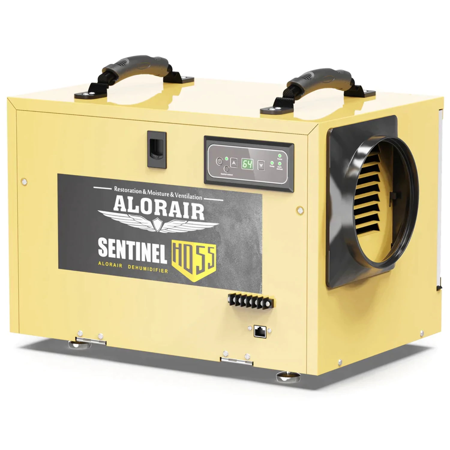 ALORAIR SENTINEL HD55-GOLD 120 PPD COMMERCIAL DEHUMIDIFIER, WITH DRAIN HOSE FOR CRAWL SPACES, BASEMENTS, INDUSTRY WATER DAMAGE UNIT, CETL LISTED, COMPACT, PORTABLE, AUTO DEFROST, MEMORY STARTING