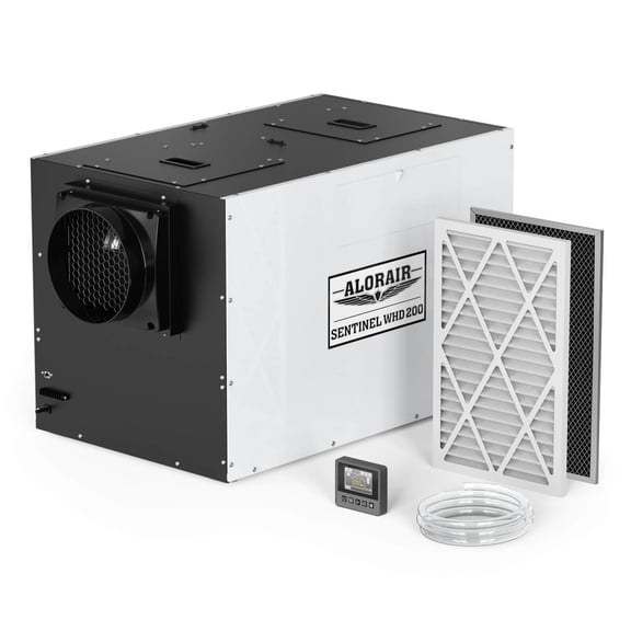 ALORAIR Whole House Dehumidifier, 165 PPD Commercial Grade Whole Home Dehumidifiers for Home, Garages, Water Damage Restoration, 4500 Sq.Ft dehumidifiers for Crawl Space,SLGR Dehumidifiers