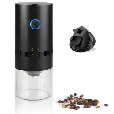 ALORHARDRO Cordless Battery-Powered Coffee Grinder, Black