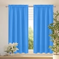 thumbnail image 1 of ALORINA Blackout Curtain 42 x 63 Inch, Thermal Insulated Rod Pocket Curtain Panel, Light Blocking Room Darkening Window Drape for Bedroom Kitchen, Blue, 1 of 5