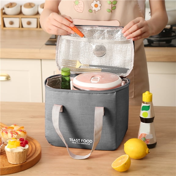 ALORINA Insulated Lunch Bag Reusable Thermal Tote Oxford Cloth Leakproof Bento Carrier for Work Picnic