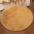 thumbnail image 1 of ALORINA Modern Yellow Round Rug 39.3 Inch, Soft Low Pile Circle Floor Carpet, Non-Slip Backing Area Mat for Bedroom Living Room Accent Decor, 1 of 8