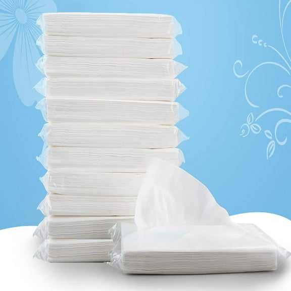 ALOUD CREATIONS Facial Tissue Refill Pack | Car Tissue Refill | Disposable Facial Tissues | Travel Size Pack for Car & Purse | 2 Ply | 100 Pulls in Each Packet | Pack of