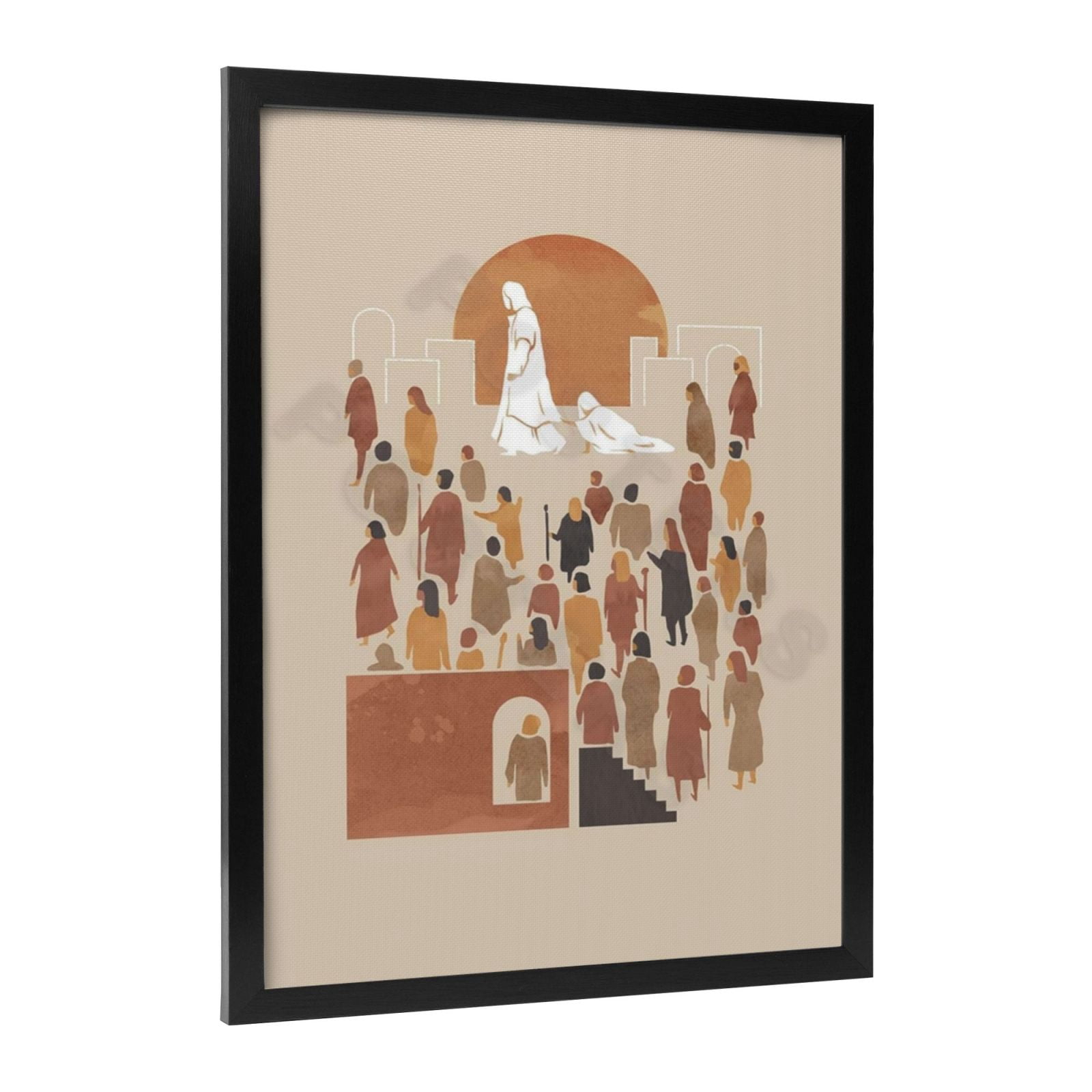 ALOUYA Vintage Christ Jesus Woman Healed Poster Retro Scripture Of ...