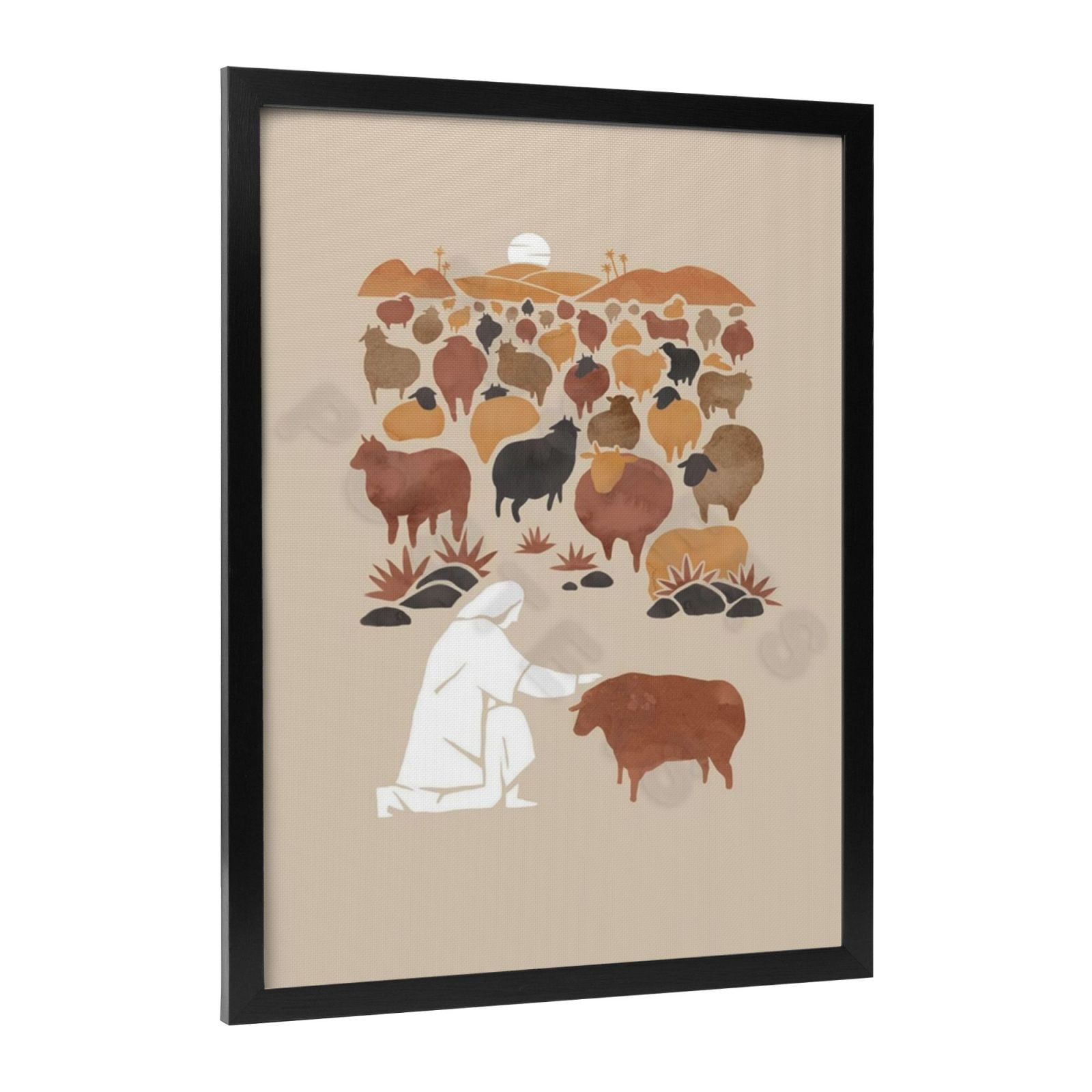 Jesus: The Good Shepherd Jigsaw Puzzle – 500-Piece Vintage Poster Puzzle For Adults (Made In USA)
