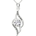 thumbnail image 1 of ALOV Jewelry Sterling Silver "always my sister Forever my friend" Love Cubic Zirconia Pendant Necklace, 1 of 6