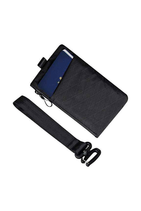 Zip Clutch Black X-Pac VX21 - Functions as Zipper Wallet and EDC Carrier - Weatherproof and RFID Blocking Material - 3 External Slots for EDC Gear - 3 Inside Pockets A101